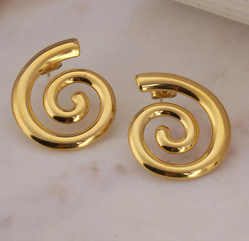 ANTITARNISH SWIRL EARRING