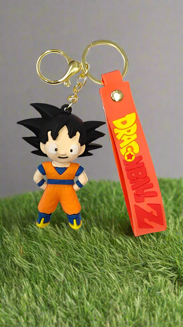 3D Cartoon Character rubber keychain with Strap Charm & Metal Hook.