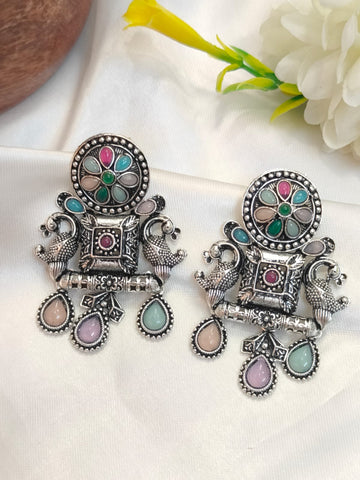 Royal Peacock Multicolor Ethnic Dangle Earring