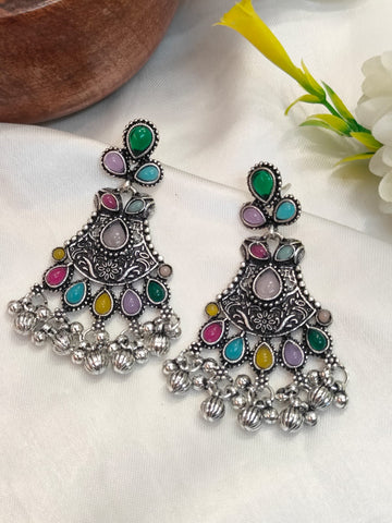 Rang Mahal Multicolor Jhumka Dangles Earring