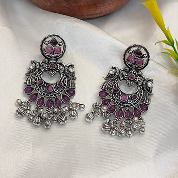 Peacock Glory Ethnic Chandbali Earrings