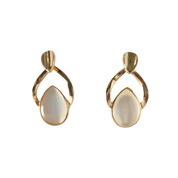 SHINNY MONALISA PEARL DROP EARRING