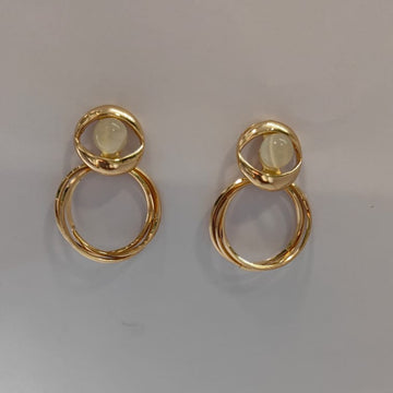 SHINNY MONALISA PEARL DROP EARRING