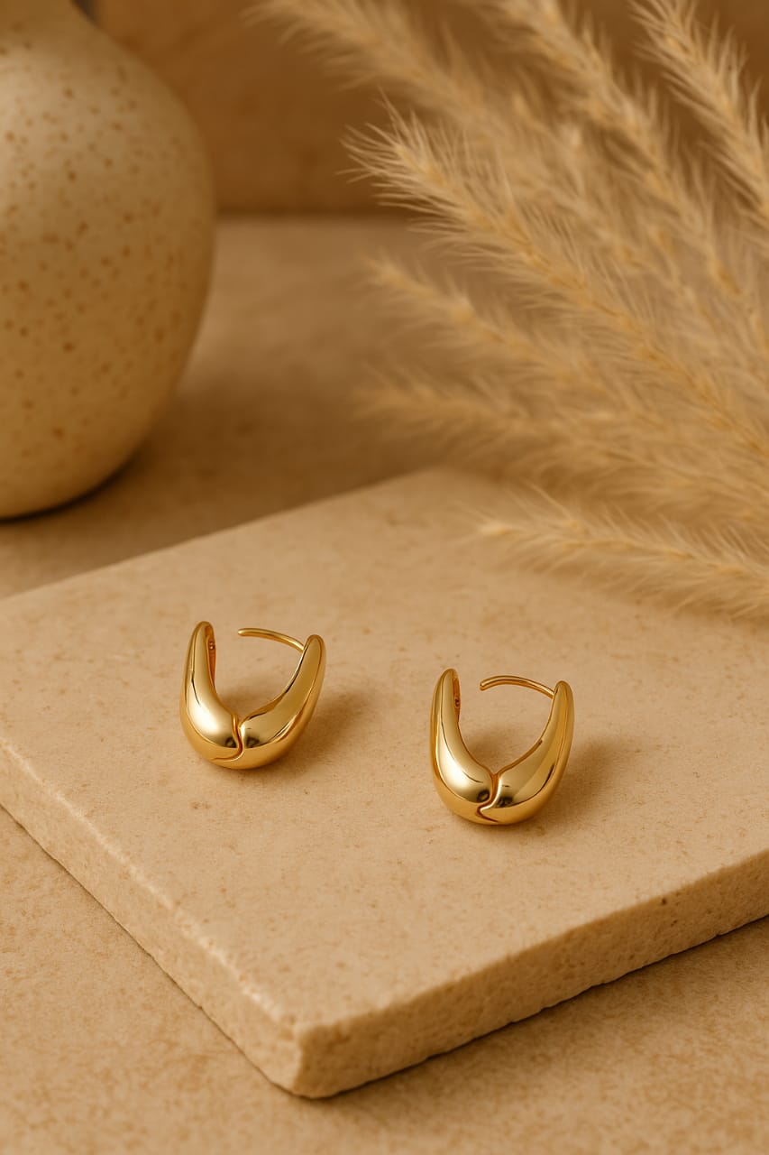ANTI TARNISH ELEGANT MINIMAL HOOP EARRING