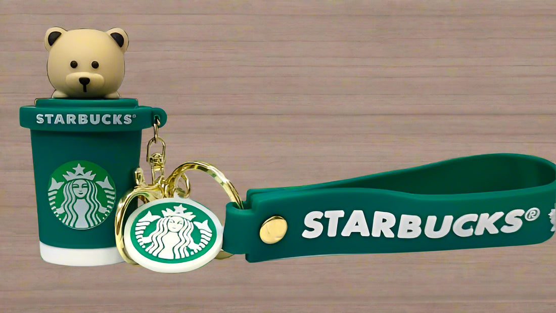 3D Cartoon Character rubber keychain with Strap Charm & Metal Hook.