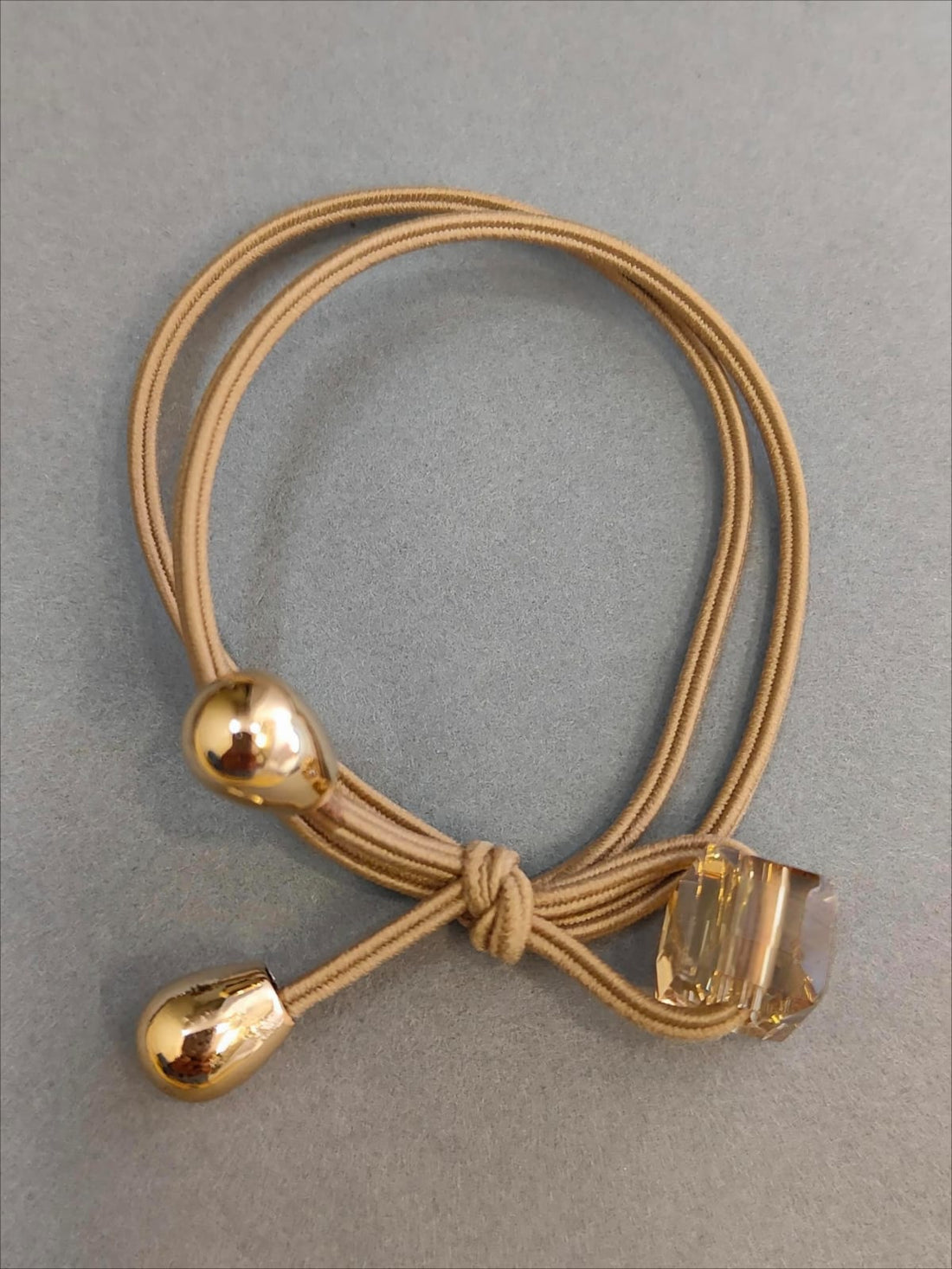 Stylish Stone & Crystal Elastic Rubber Bands For Ponytail Holder.