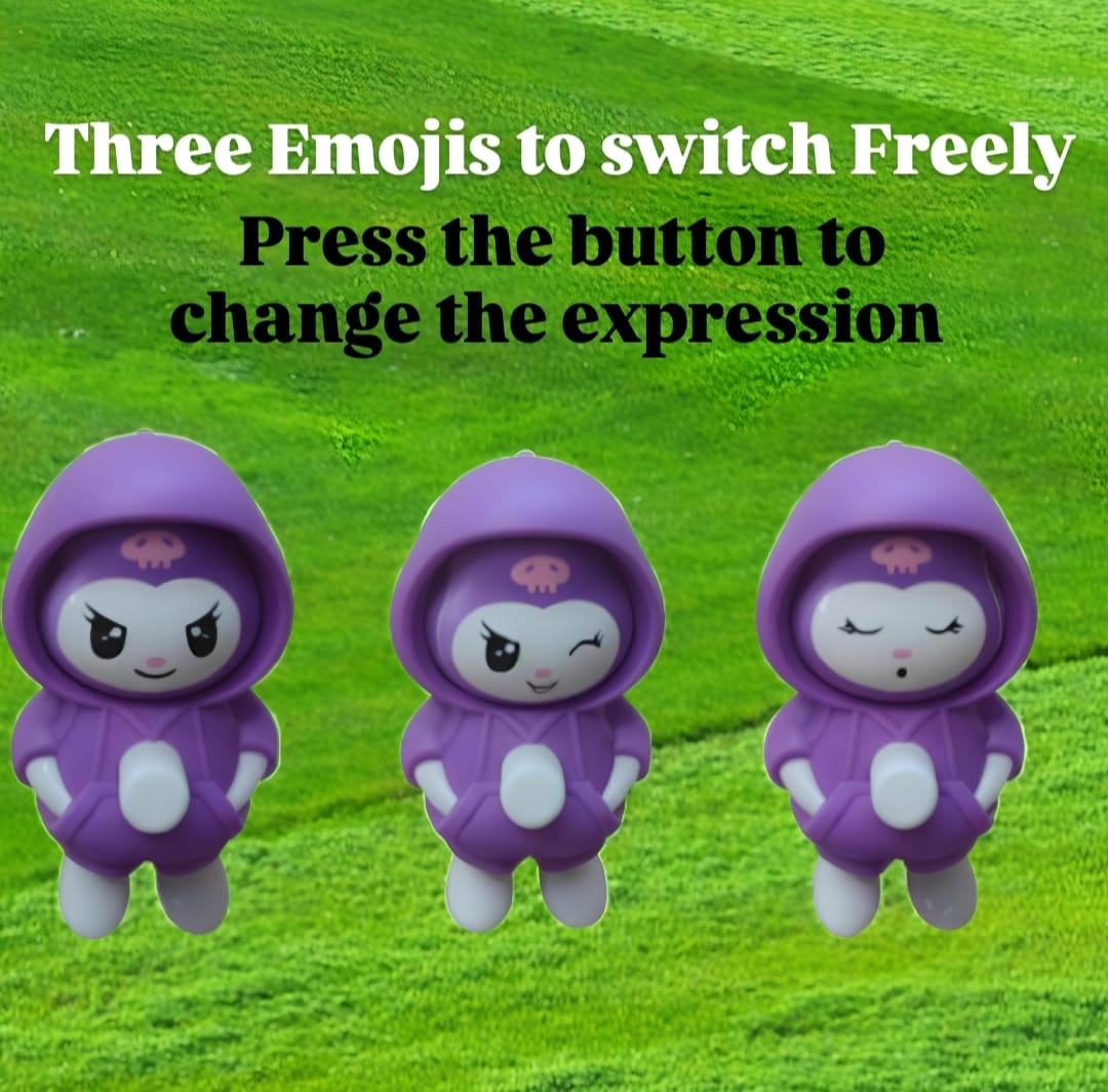 3D Cartoon Character Key Holder with face changing and Metal Hook.