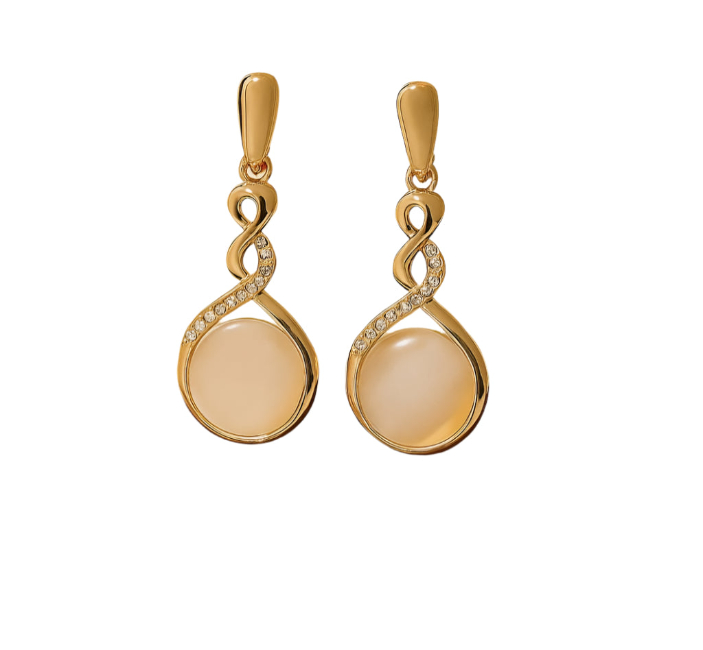 SHINNY MONALISA PEARL DROP EARRING