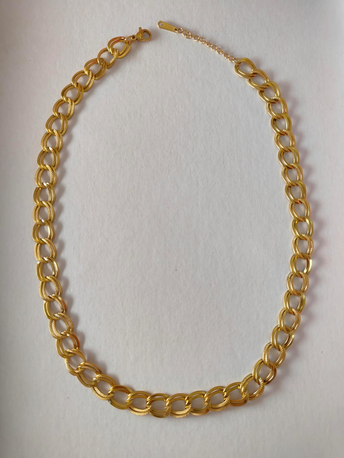 Anti-tarnish Double Link Muse Necklace